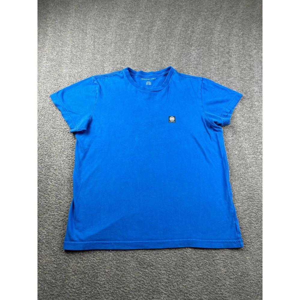 American Eagle Blue Standard Fit Women's T-Shirt Size Medium‎